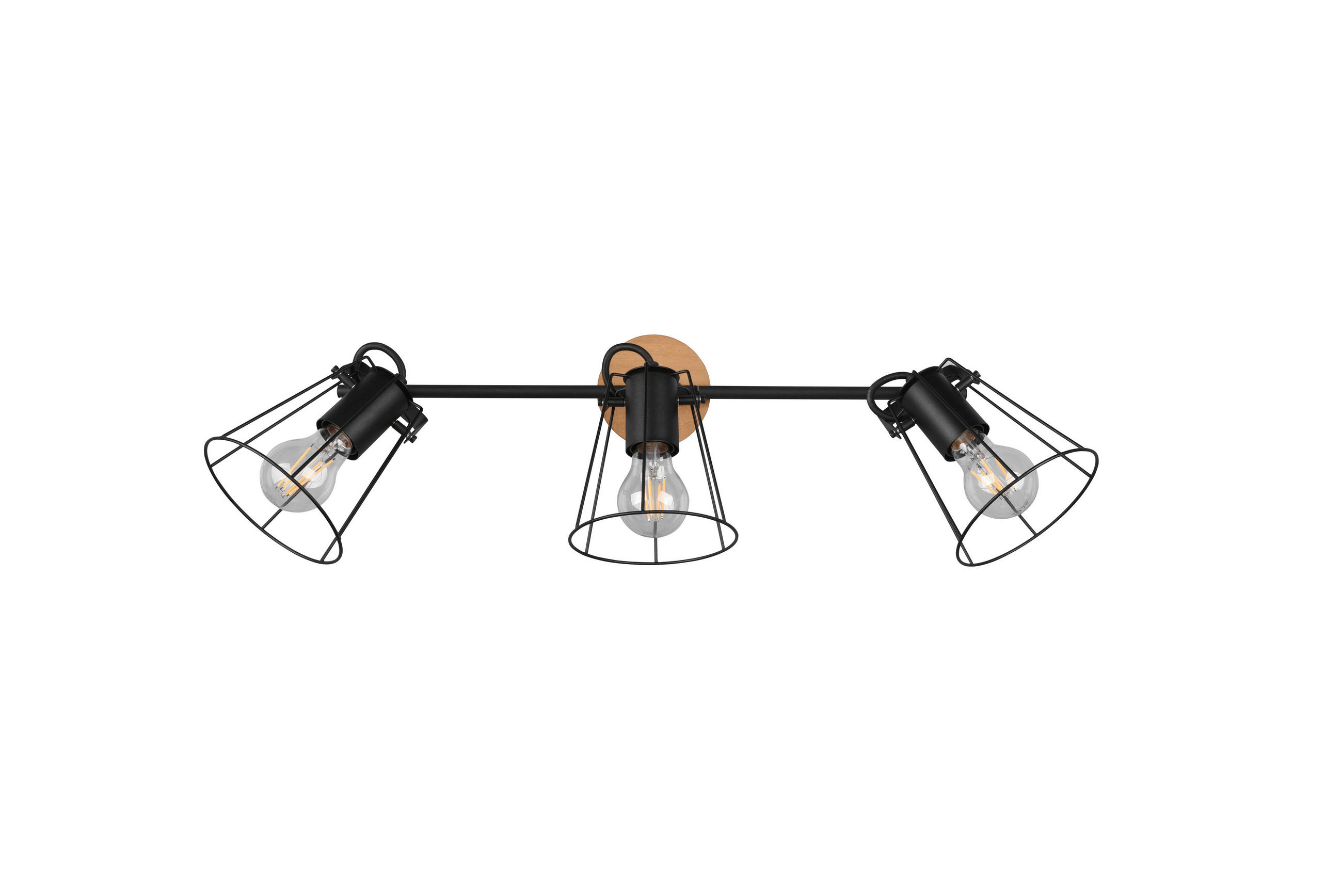 REFLEKTOR  - prirodne boje/crna, Trend, drvo/metal (62/31/14cm)