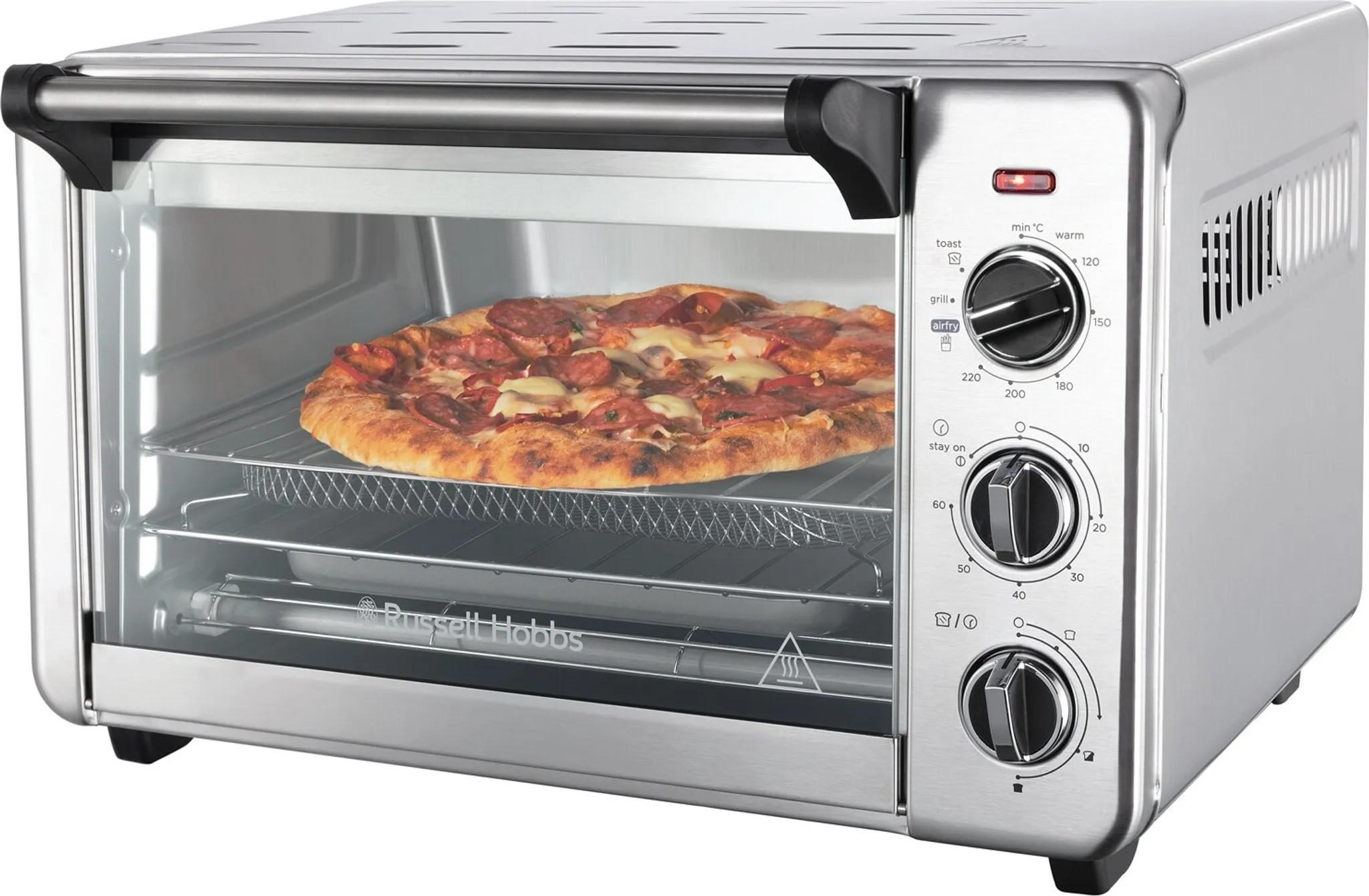 MINIBACKOFEN  - Edelstahlfarben, Basics, Metall (36,5/27,8/45,1cm) - Russel Hobbs
