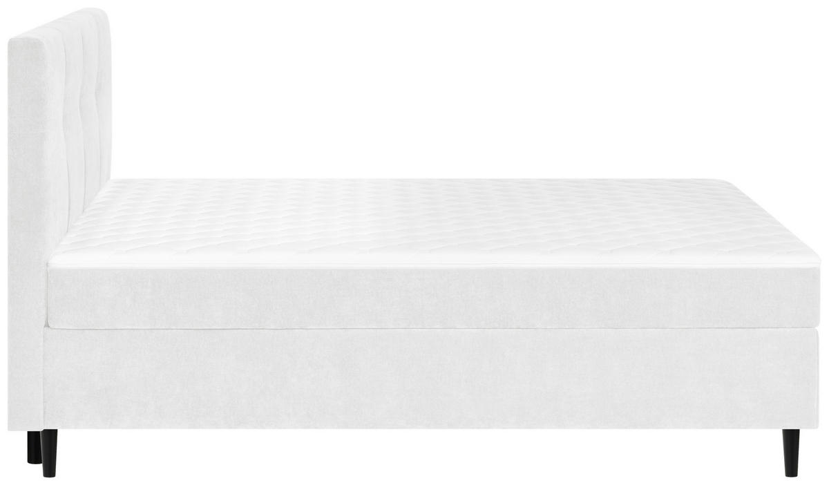 BOXBETT 140/200 cm  in Weiß  - Schwarz/Weiß, KONVENTIONELL, Holz/Textil (140/200cm) - Welnova