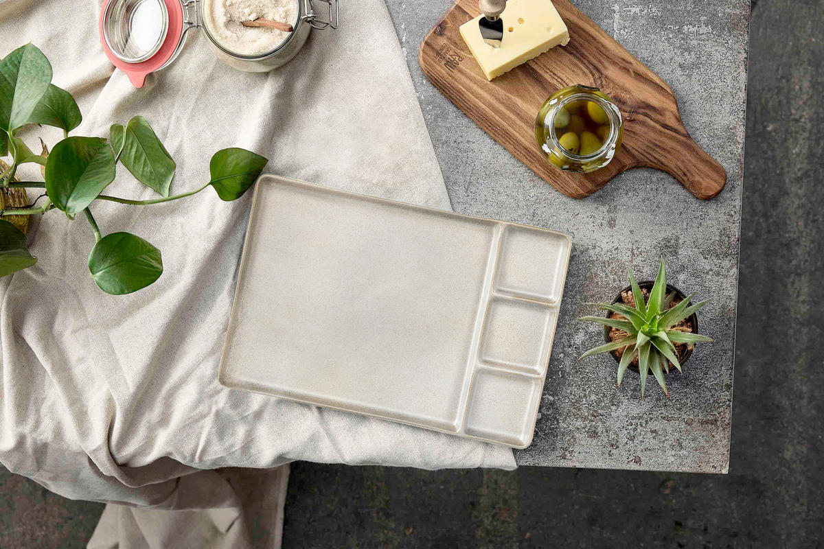 SERVIERPLATTE RAW  - Beige, Basics, Keramik (32/22/2cm) - Aida