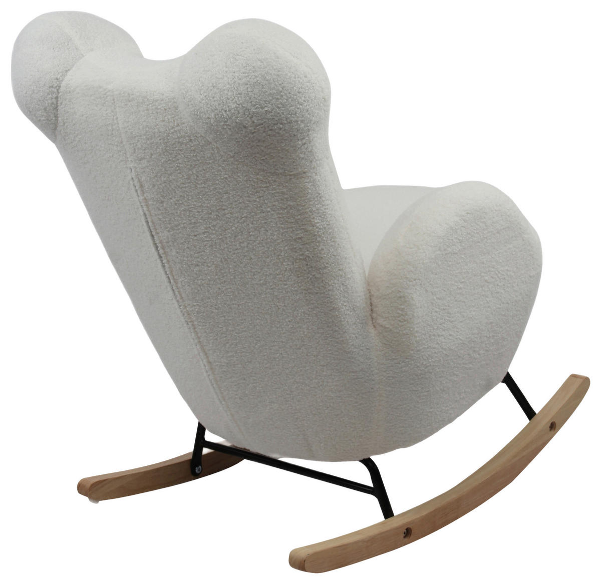 KINDER-SCHAUKELSTUHL - Weiß, Basics, Holz/Textil (59/70/62cm) - Livetastic