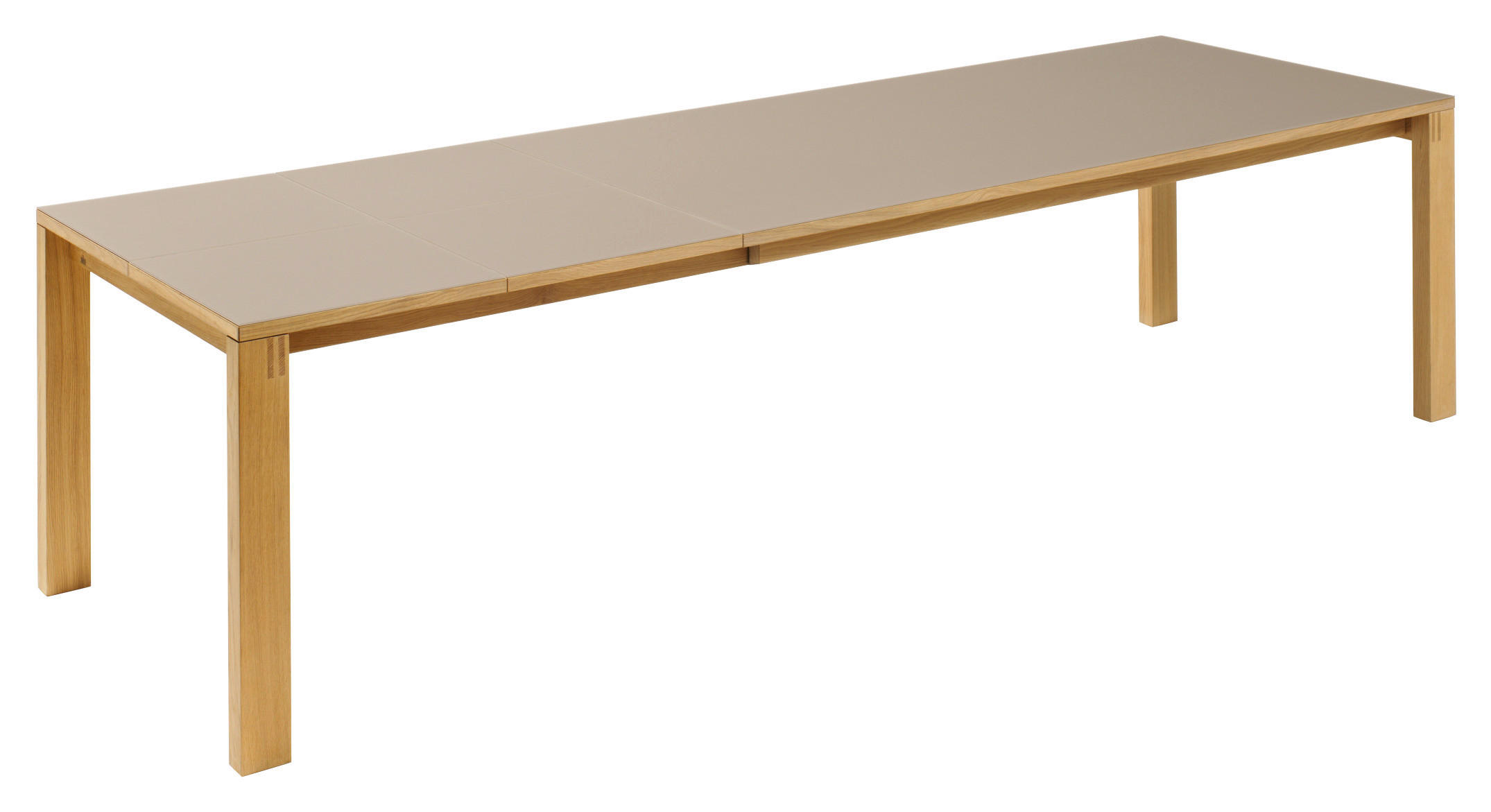 ESSTISCH in Holz, Glas 160(260)/100/75 cm  - Taupe/Eichefarben, Design, Glas/Holz (160(260)/100/75cm) - Team 7