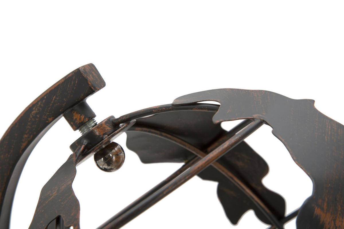 TISCHLEUCHTE 24/20/40 cm  - Schwarz, Trend, Metall (24/20/40cm) - Mauro Ferretti