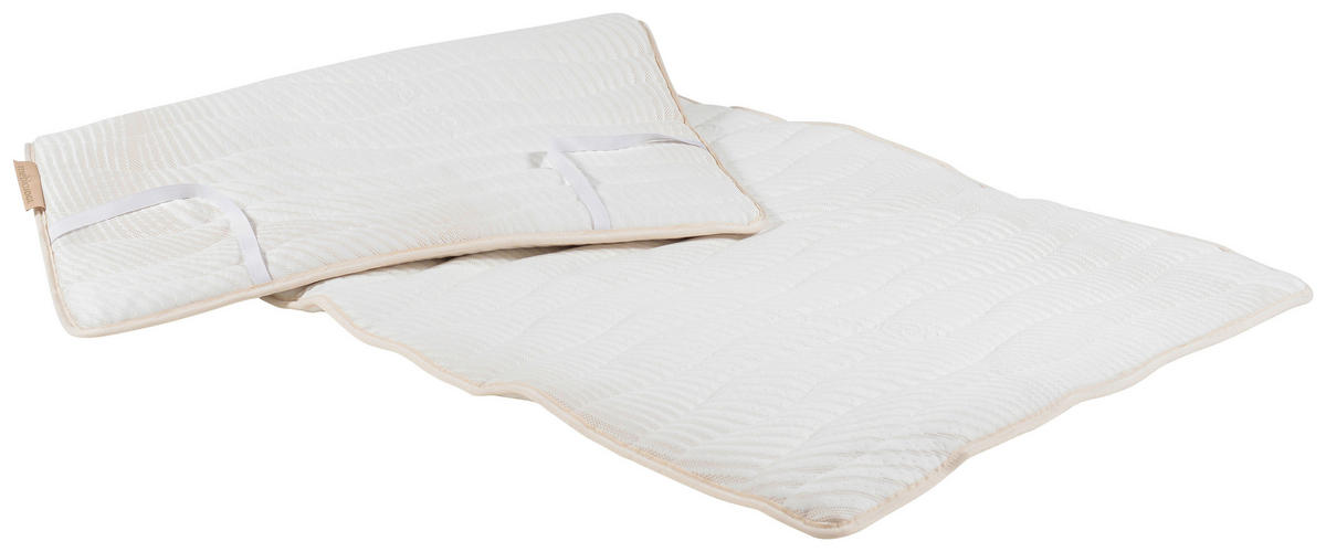 POSTELJNI NADVLOŽEK - bela, Design, tekstil (200/90cm) - Meblojogi