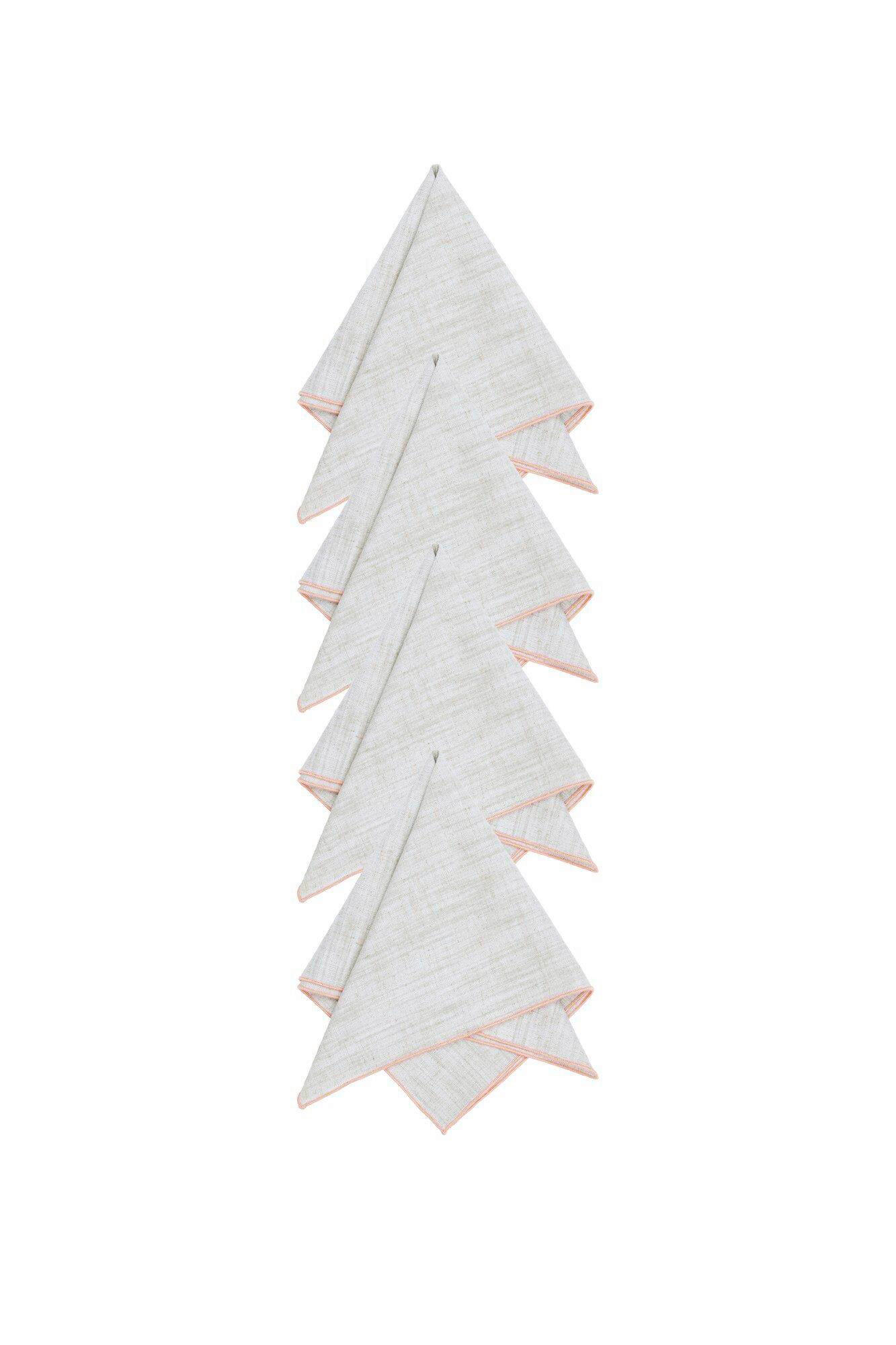 STOFFSERVIETTE  45/45 cm   - Beige/Orange, Basics, Textil (45/45cm)