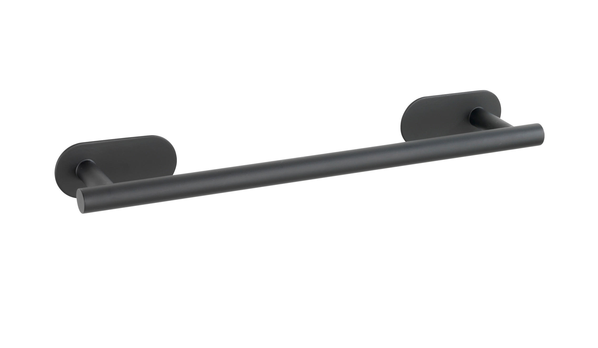 HANDTUCHSTANGE Schwarz  - Schwarz, Basics, Metall (40/4,5/7cm) - Wenko