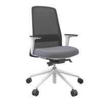 DREHSTUHL Blau, Grau, Schwarz, Weiß  - Blau/Schwarz, MODERN, Kunststoff/Textil (70/103-115/70cm)