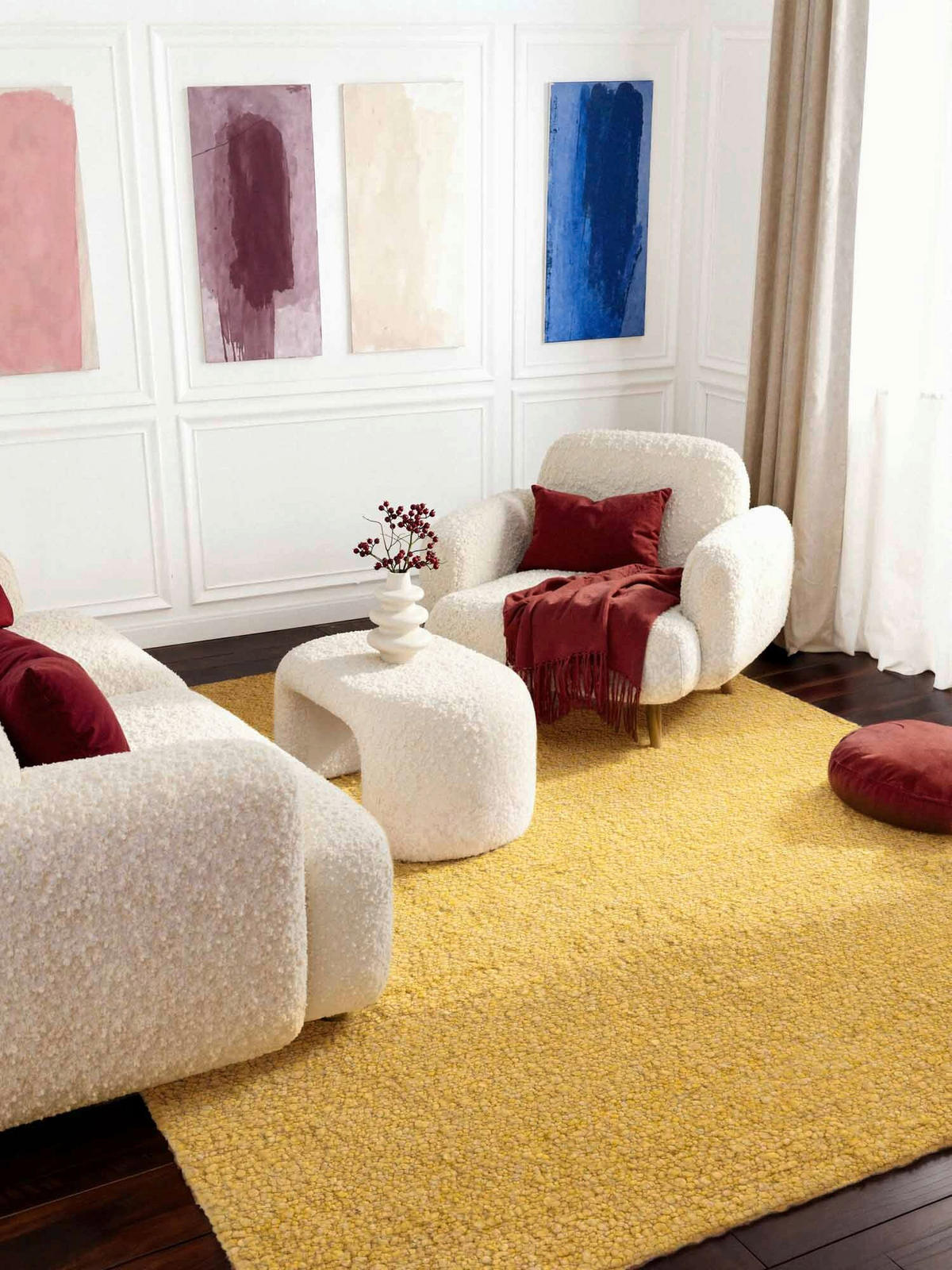 WEBTEPPICH 160/230 cm Notting Hill Gelb  - Gelb, Basics, Textil (160/230cm) - Ted Baker