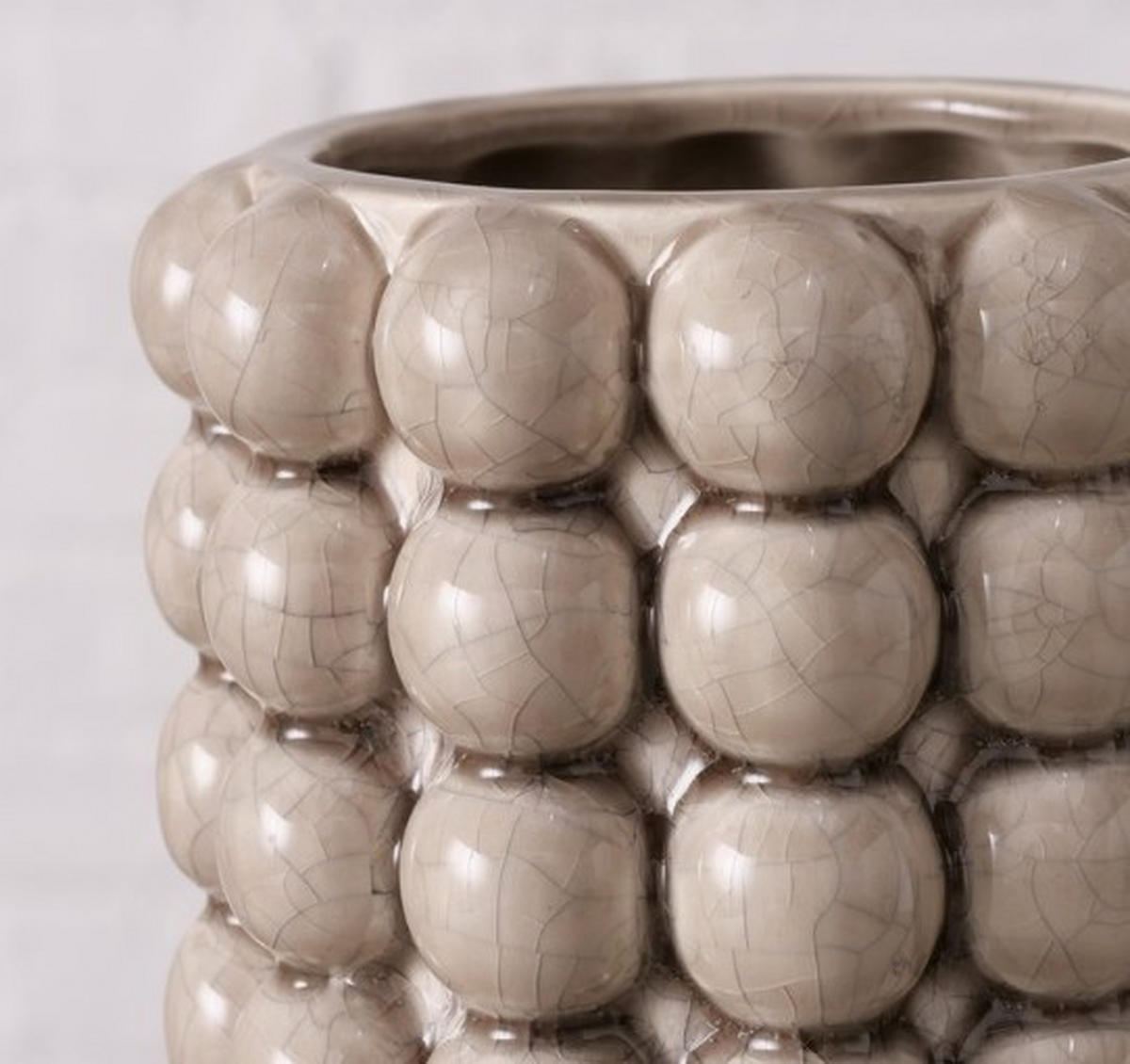 VAS  - beige, Basics, keramik (25/11cm) - Ambia Home