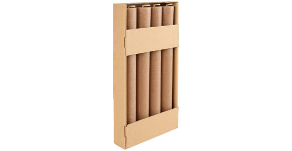 STUMPENKERZE 3,5/28 cm - Hellbraun, Trend, Naturmaterialien (3,5/28cm) - Ambia Home