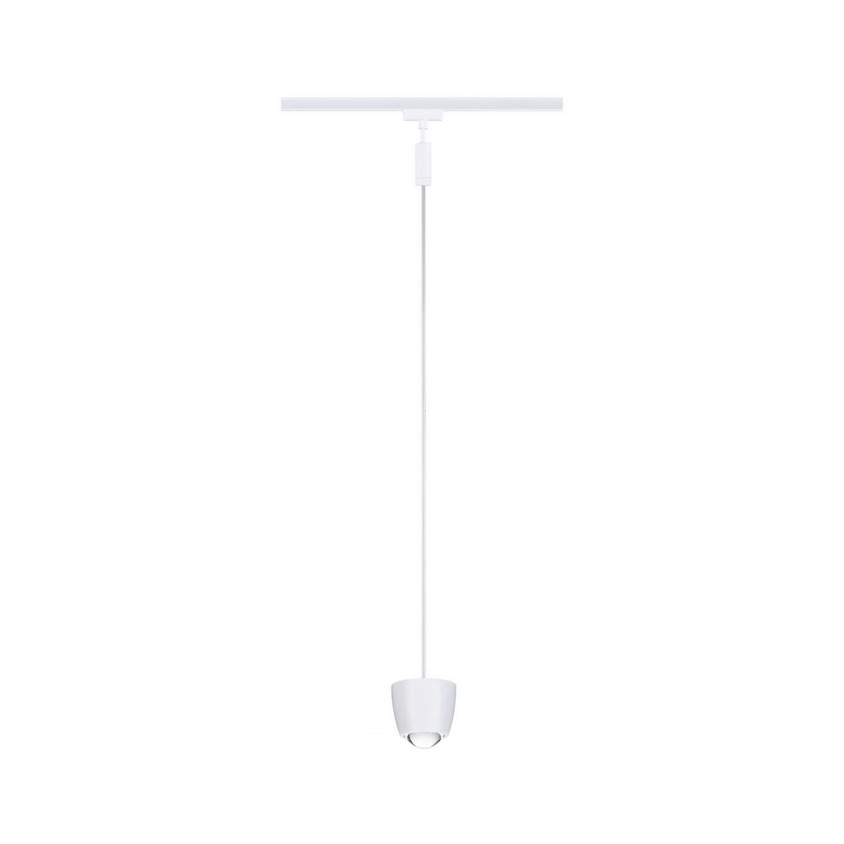 SCHIENENSYSTEM-HÄNGELEUCHTE URail Tyros 10,0/10,3 cm   - Weiß, Basics, Kunststoff (10,0/10,3cm) - Paulmann