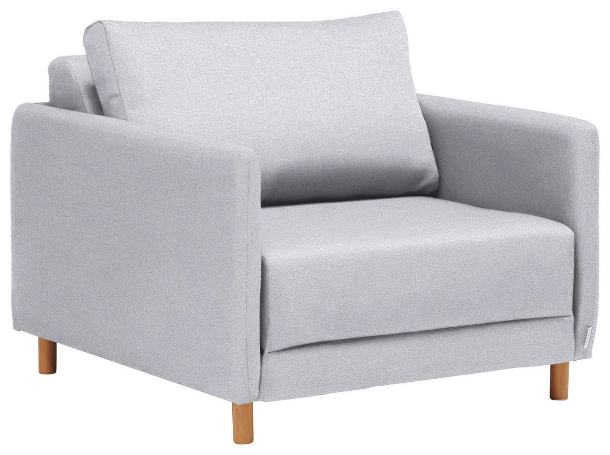 SCHLAFSESSEL in Webstoff Hellgrau  - Hellgrau/Naturfarben, KONVENTIONELL, Kunststoff/Textil (89/79/94cm) - Cantus