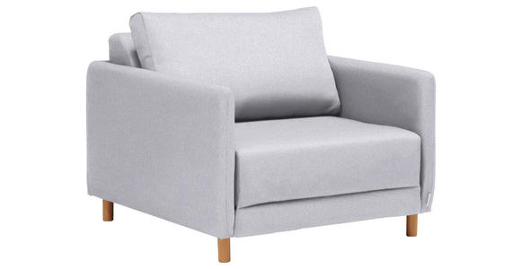 SCHLAFSESSEL in Webstoff Hellgrau - Hellgrau/Naturfarben, KONVENTIONELL, Kunststoff/Textil (89/79/94cm) - Cantus