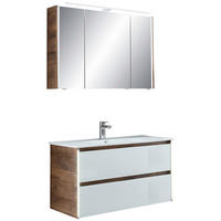 KOUPELNA  - bílá, Design, kompozitní dřevo/keramika (105,5cm) - Sadena