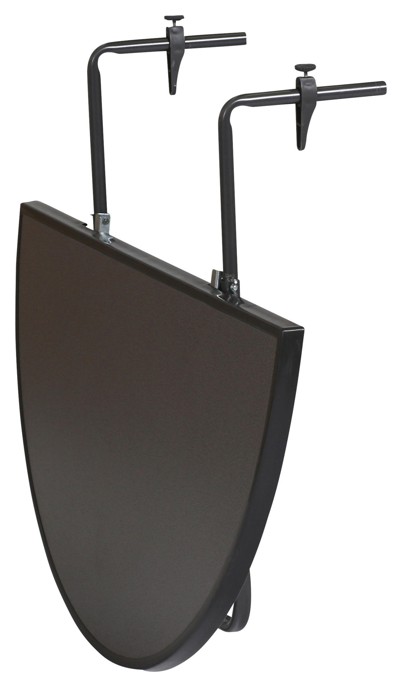 BALKONHÄNGETISCH Metall, Holzwerkstoff Anthrazit  - Anthrazit, Basics, Holzwerkstoff/Metall (50/100/20cm) - Gardenson