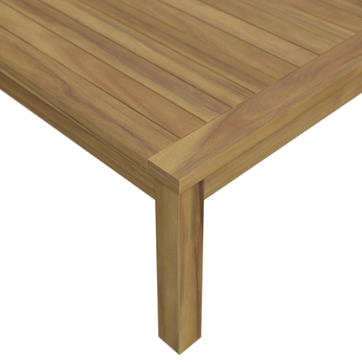 LOUNGEGARNITUR  240/160 cm  Akazie teilmassiv  - Akaziefarben/Grau, MODERN, Holz/Kunststoff (240/160cm) - Beldano