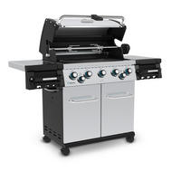 PLINSKI ŽAR  REGAL - barve nerjavečega jekla, Basics, kovina (159/125/63cm) - Broil King