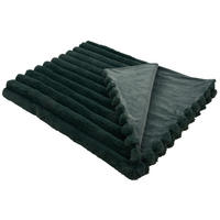 ĆEBE OD VEŠTAČKOG KRZNA 150/200 cm tamnozelena  - tamnozelena, tekstil (150/200cm) - Novel