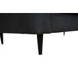 2-SITZER-SOFA in Lederlook Grau - Schwarz/Grau, KONVENTIONELL, Holz/Textil (164/96/86cm) - Carryhome
