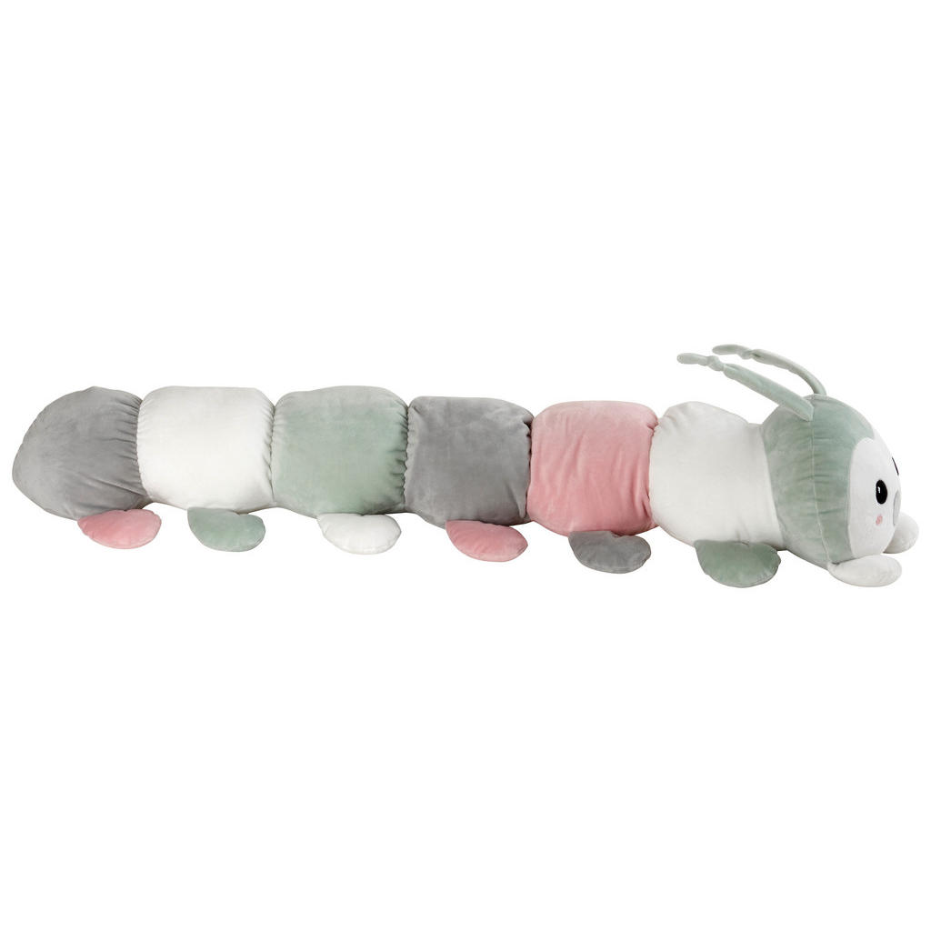 Thumbnail - My Baby Lou Plüschtier Raupe Rudi, Grau, Grün, Rosa, Weiß, Textil, Füllung: Polyester, 100 cm, unisex, Spielzeug, Kusche...