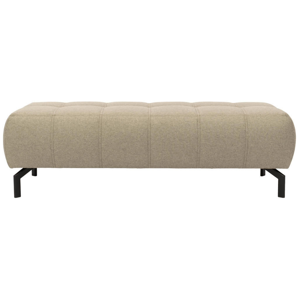 Polsterhocker Cunelli Schlammfarben Webstoff H: 45cm