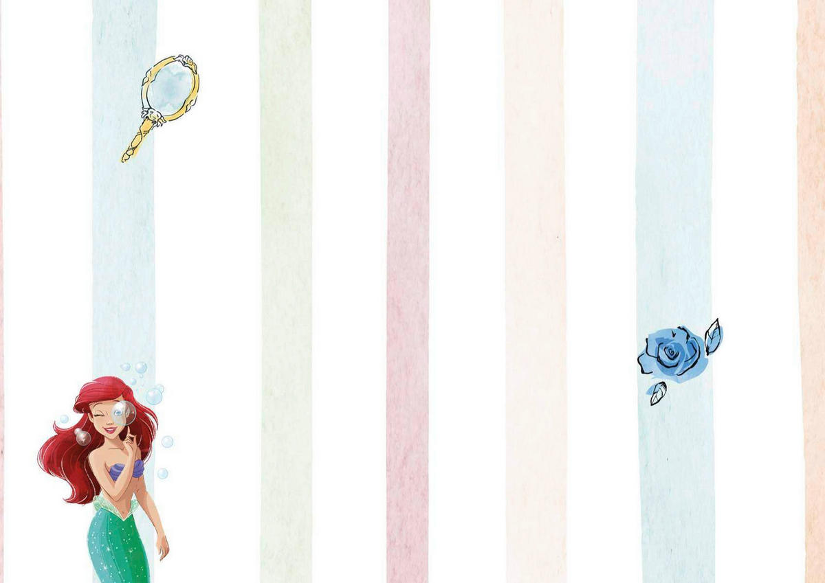 FOTOTAPETE PRINCESS CHARMIX  - Weiß, Design, Textil (212/250cm) - Disney
