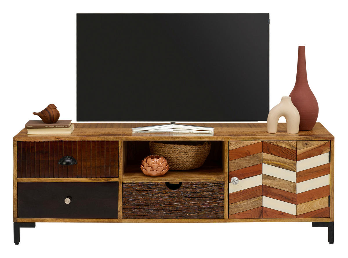 LOWBOARD  in 150/50/45 cm  - Multicolor/Braun, Lifestyle, Keramik/Holz (150/50/45cm) - Landscape