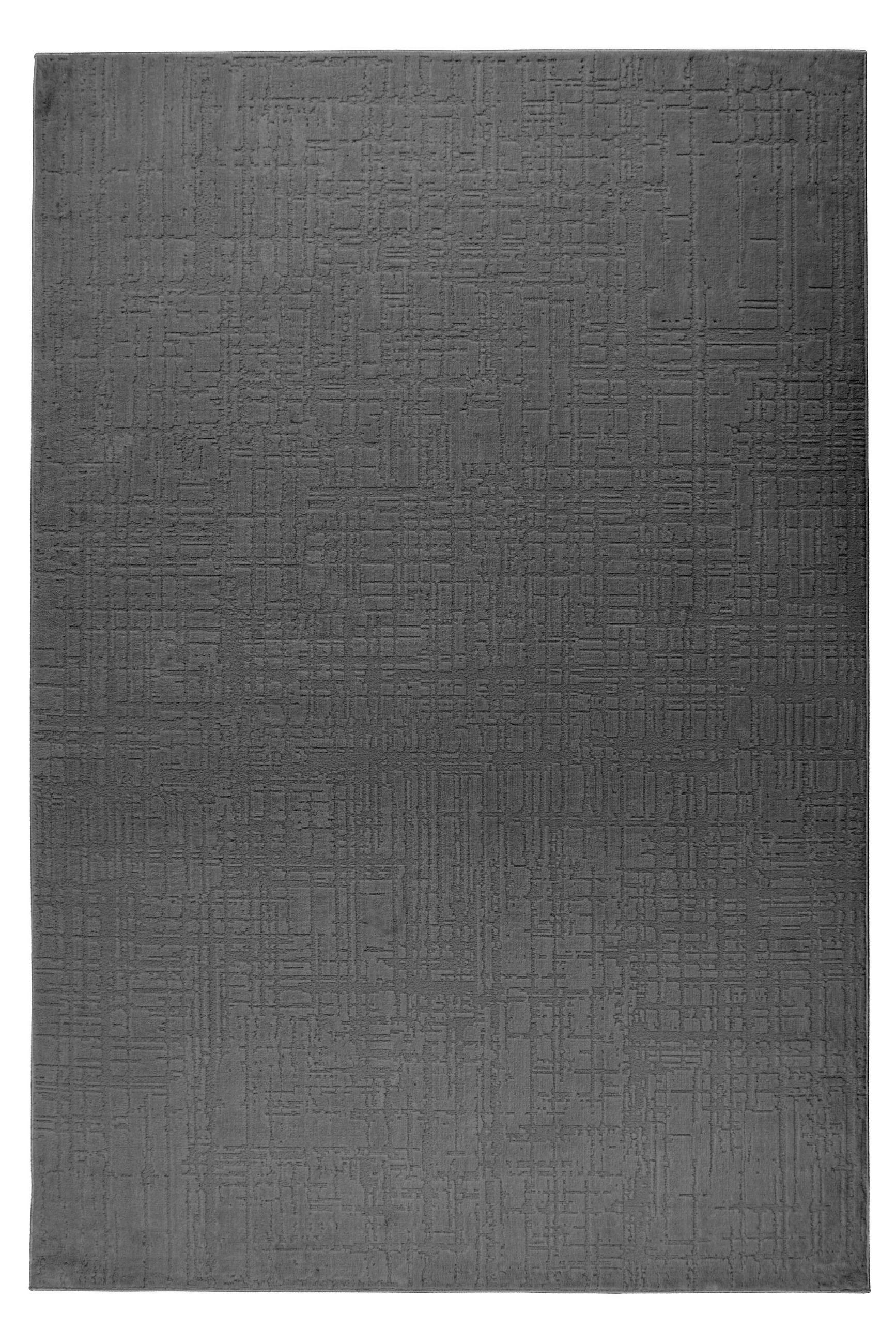 FLACHWEBETEPPICH 160/230 cm Dunkelgrau rechteckig  - Dunkelgrau, Basics, Textil (160/230cm) - Kayoom