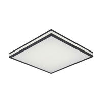 STROPNÉ LED SVIETIDLO, 45/45/7,5 cm - čierna/biela, Lifestyle, kov/plast (45/45/7,5cm) - Novel