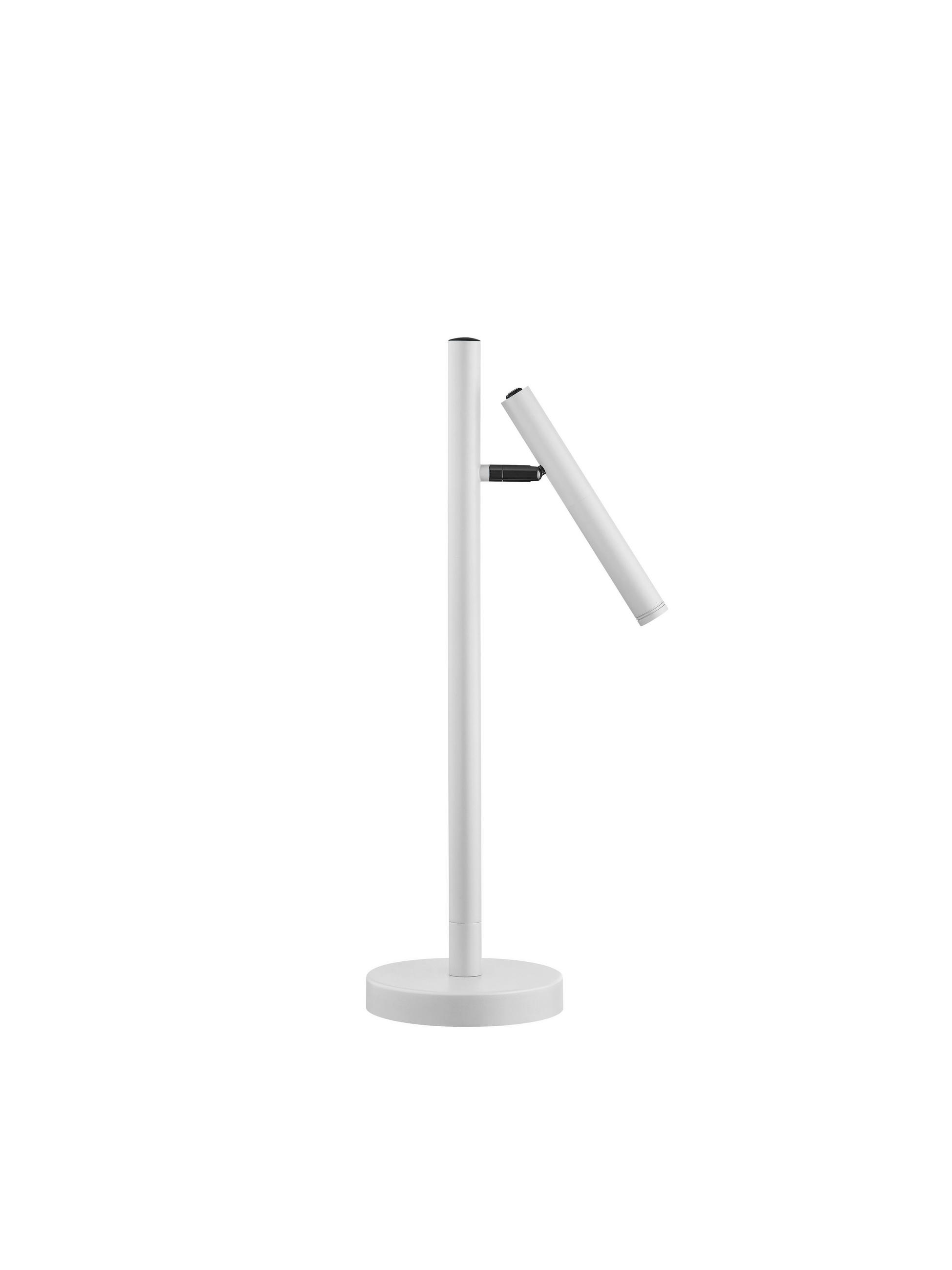 AKKU-TISCHLEUCHTE Streak   - Weiß, Design, Metall (50cm) - Hell