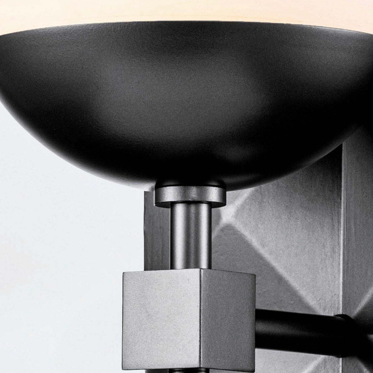 WANDLEUCHTE Deco 30,5/15,2/17,1 cm  - Schwarz, Design, Glas/Metall (30,5/15,2/17,1cm) - Elstead Lighting