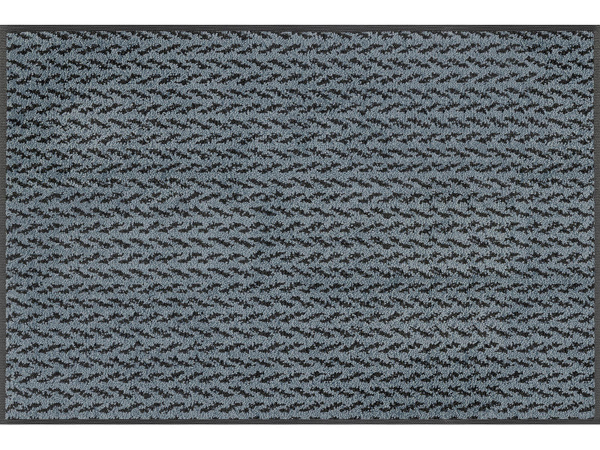 DVEŘNÍ ROHOŽKA, 60/90 cm, antracitová, modrošedá - antracitová/modrošedá, Konvenční, textil/plast (60/90cm) - Esposa