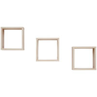 WANDREGAL 30/30/20 cm  - Birkefarben, Trend, Holzwerkstoff (30/30/20cm) - Jimmylee