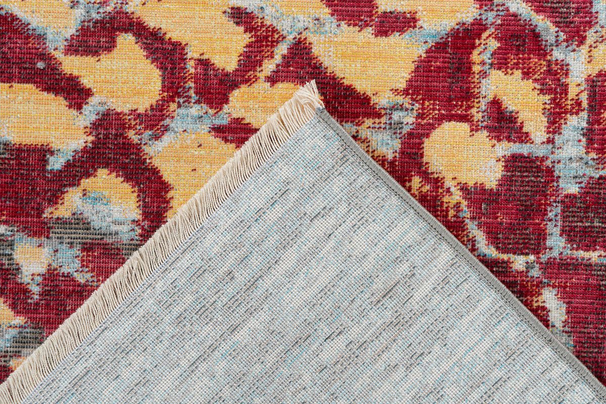 FLACHWEBETEPPICH 80/150 cm Dilan 400 Multicolor, Rot  - Rot/Multicolor, KONVENTIONELL, Textil (80/150cm)