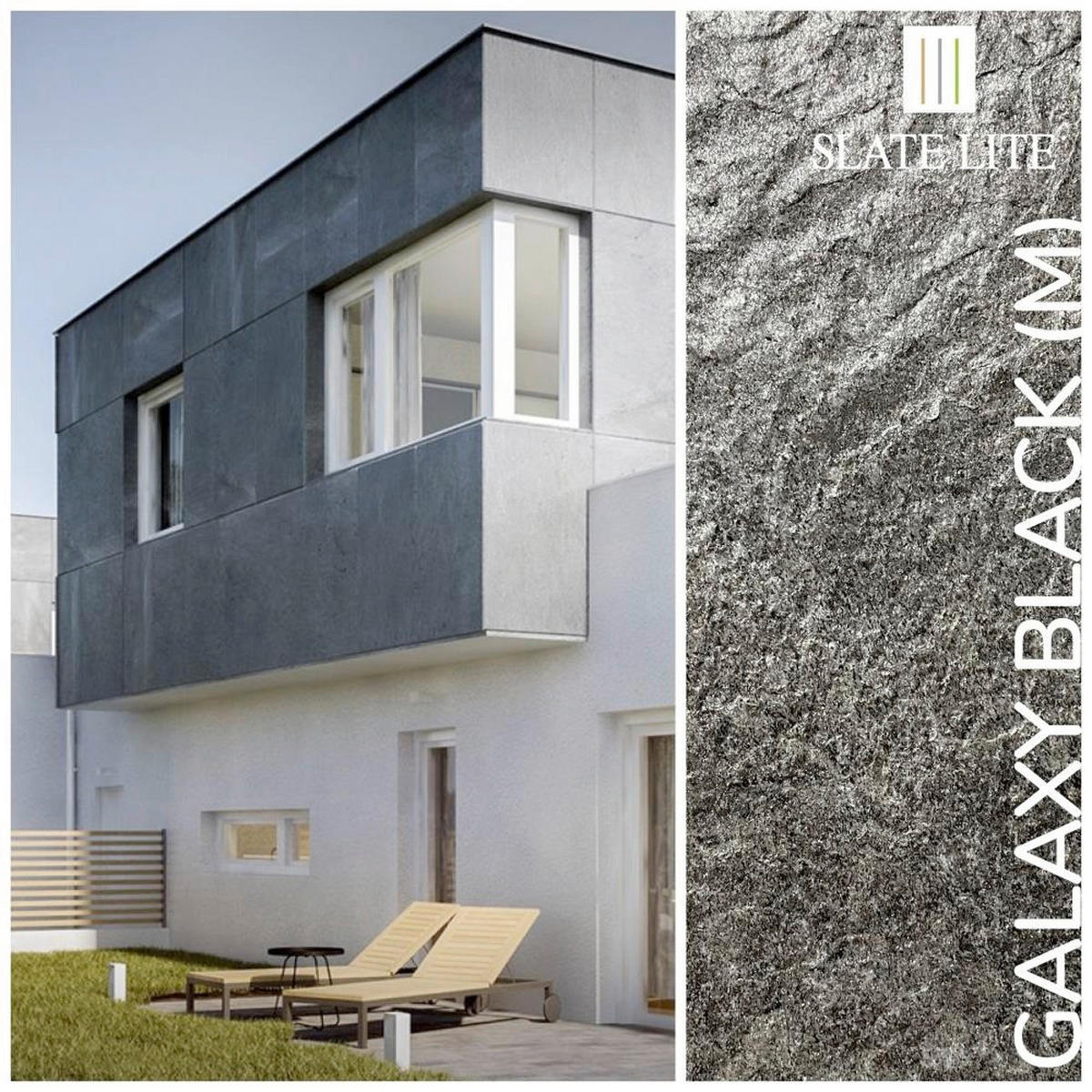 WANDPANEEL Anthrazit, Grau, Schwarz, Dunkelgrau  - Dunkelgrau/Anthrazit, Basics, Kunststoff/Stein (240/120cm)