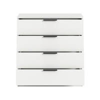 KOMMODE  in 74/80/35 cm  - Schwarz/Weiß, Design, Holzwerkstoff/Kunststoff (74/80/35cm) - Livetastic