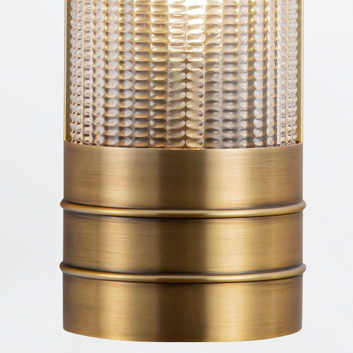 WANDLEUCHTE    - Messingfarben, KONVENTIONELL, Glas/Metall (46,7/11,2/9,5cm) - Elstead Lighting