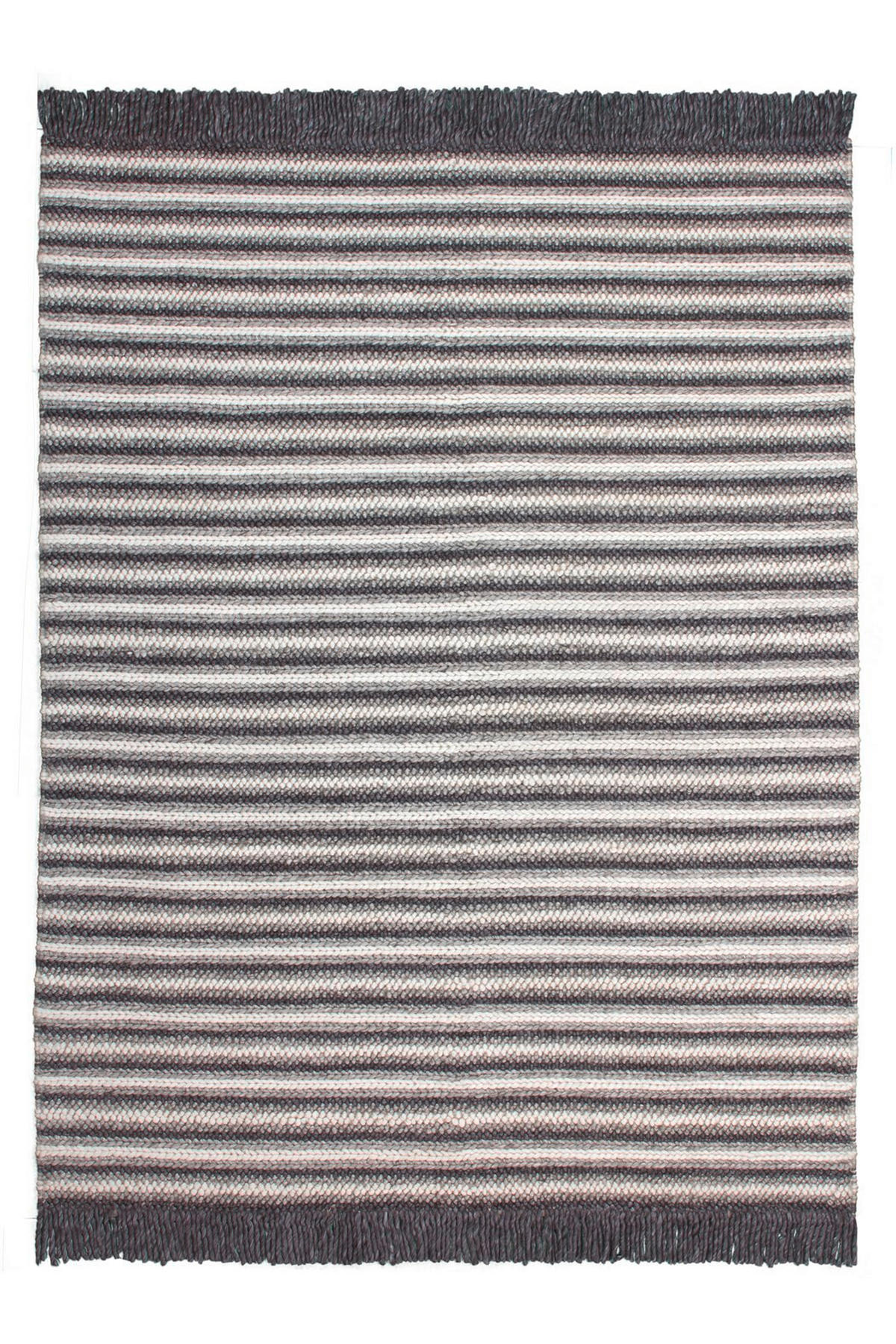 WEBTEPPICH 120/170 cm Naturfarben, Anthrazit  - Anthrazit/Naturfarben, Basics, Textil (120/170cm) - Novel