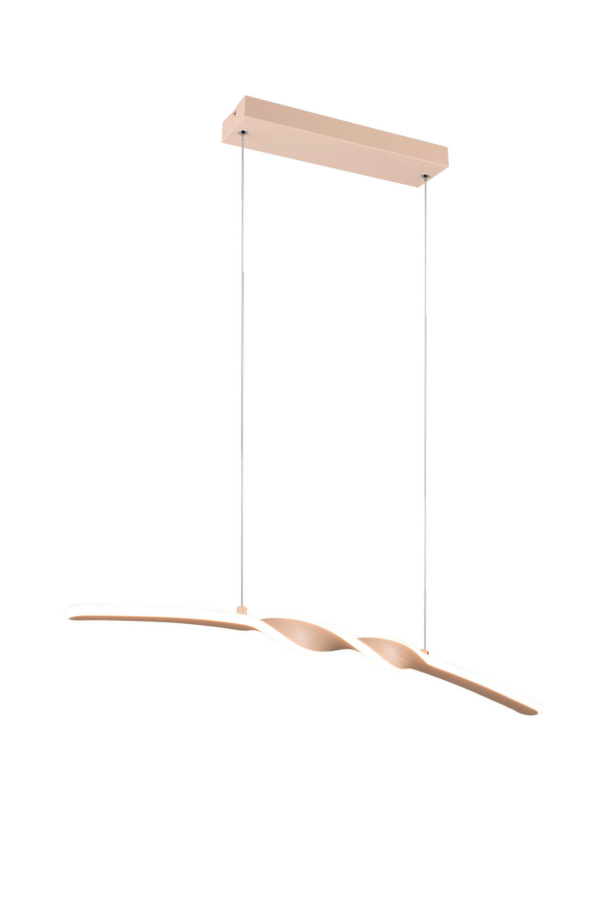 LED-HÄNGELEUCHTE 79/9/150 cm    - Sandfarben/Weiss, Design, Kunststoff/Metall (79/9/150cm)