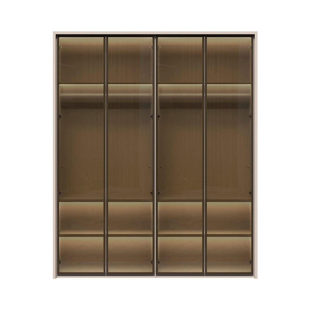 ORMAR SA KLASIČNIM VRATIMA  187/226/60 cm  - Dizajnerski, staklo/metal (187/226/60cm)