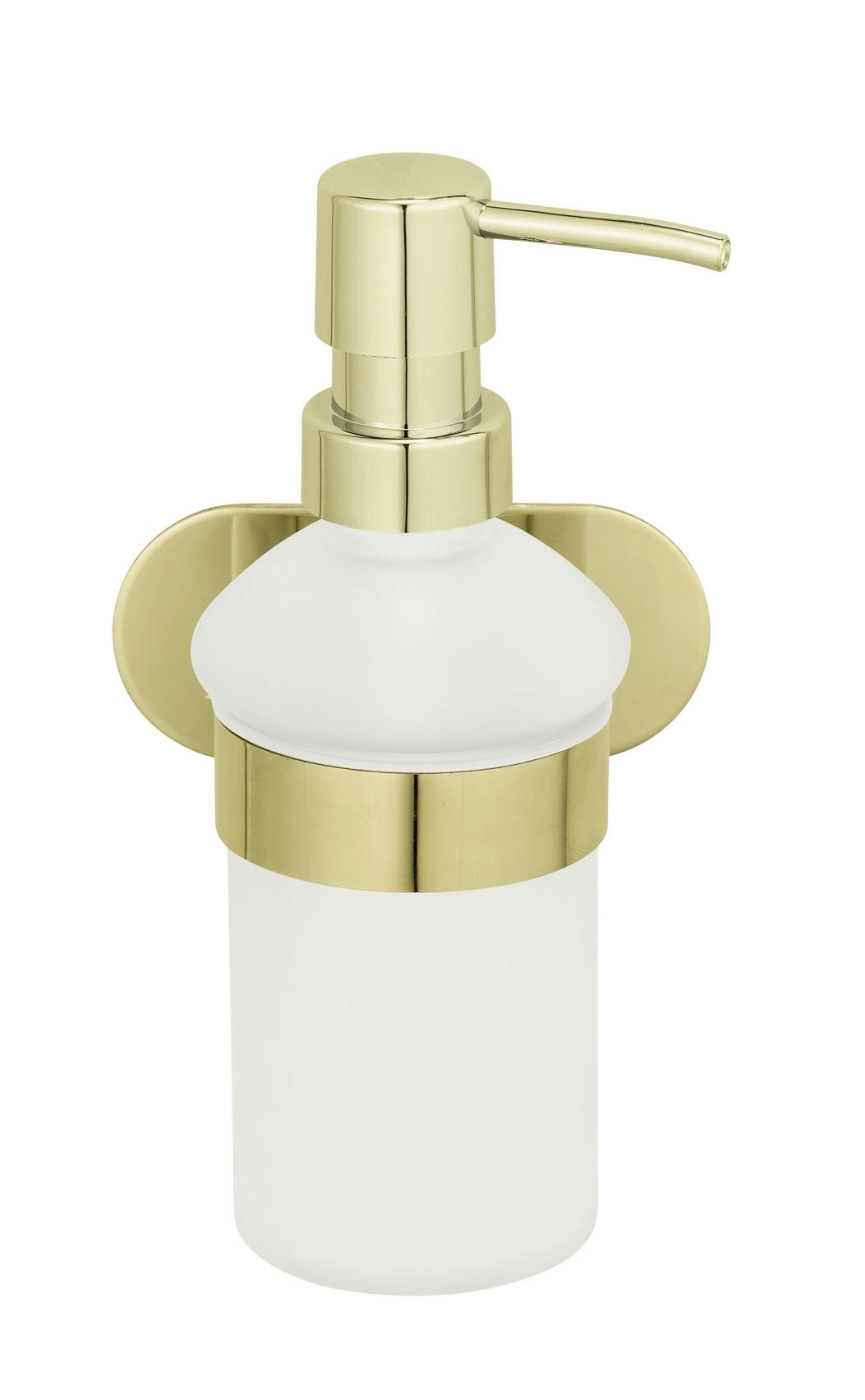 SEIFENSPENDER OREA  - Goldfarben/Weiß, KONVENTIONELL, Glas/Kunststoff (10/16,5/10,5cm) - Wenko
