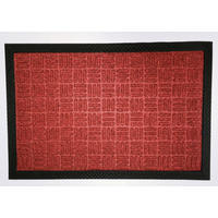 DVEŘNÍ ROHOŽKA, 40/60 cm - červená, Basics, textil/plast (40/60cm)
