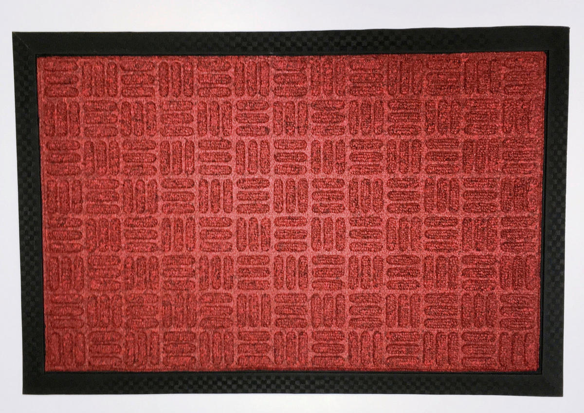 DVEŘNÍ ROHOŽKA, 40/60 cm - červená, Basics, textil/plast (40/60cm)