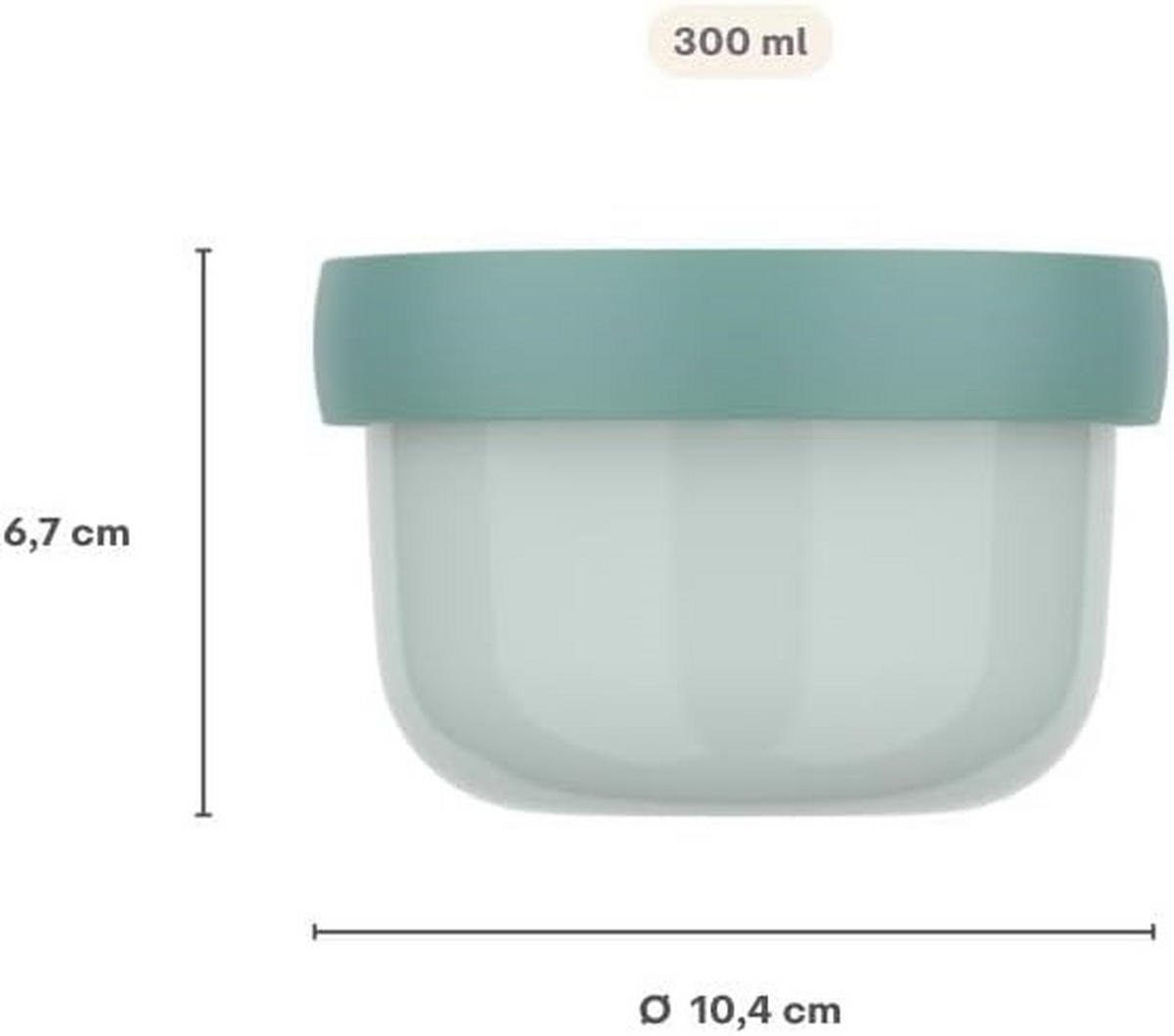 DÓZA NA DESIATU - viacfarebná, Basics, plast (6,7cm) - Mepal