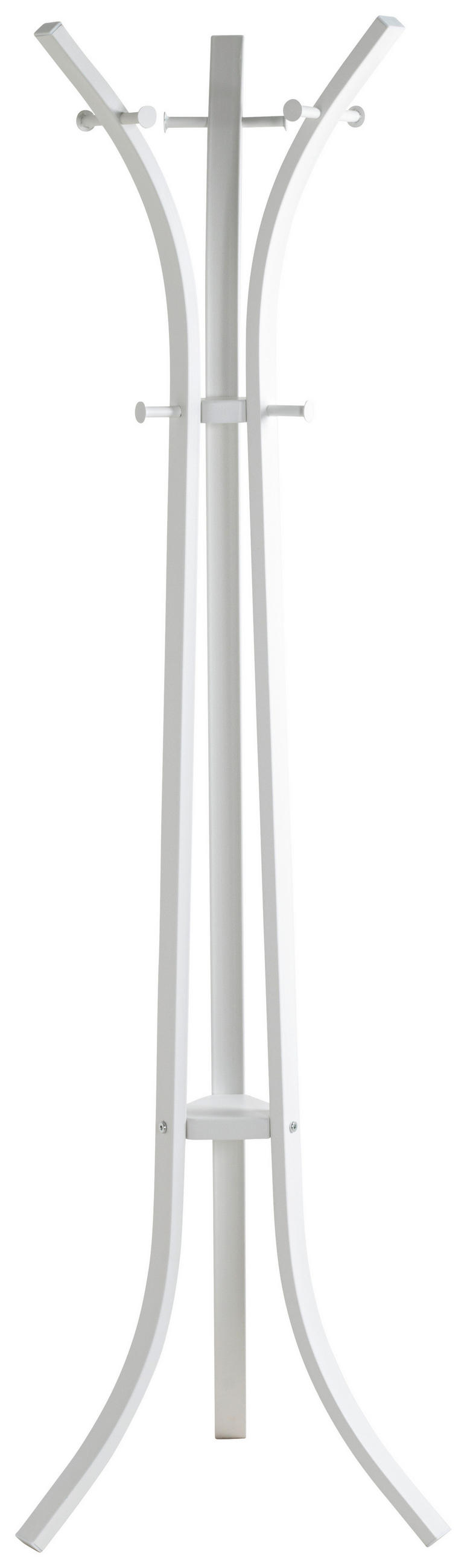 GARDEROBENSTÄNDER in Weiß 45/177/45 cm   - Weiß, Basics, Metall (45/177/45cm)