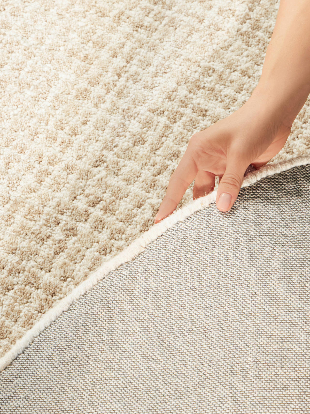 WOLLTEPPICH Wohnzimmer 160 cm Eloise Hellbraun rund  - Hellbraun, Basics, Textil (160cm) - Hanse Home