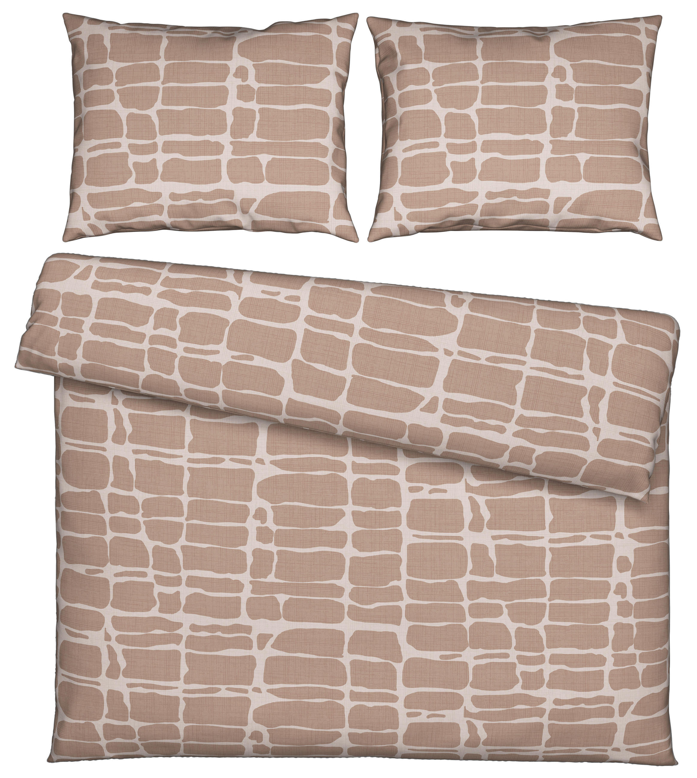 POSTELJINA 200/200 cm  CREST  - taupe, Konvencionalno, tekstil (200/200cm) - Esposa