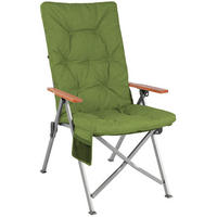 CAMPING-KLAPPSTUHL - Silberfarben/Kernbuche, Basics, Textil/Metall (56/109/71cm) - Modante
