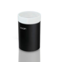 ZAHNPUTZBECHER Chromeline Black  - Chromfarben/Schwarz, Design, Keramik/Kunststoff (7/11,5cm) - Joop!