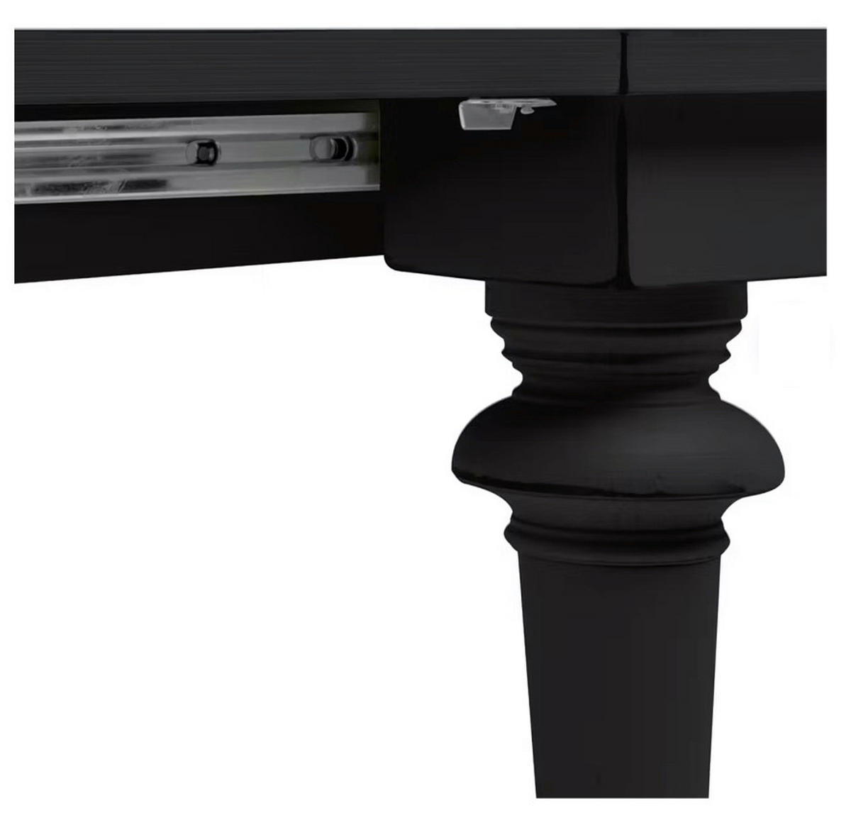 ESSTISCH Schwarz rechteckig  ausziehbar  - Schwarz, LIFESTYLE, Holz (182-282/76/90cm) - Livetastic
